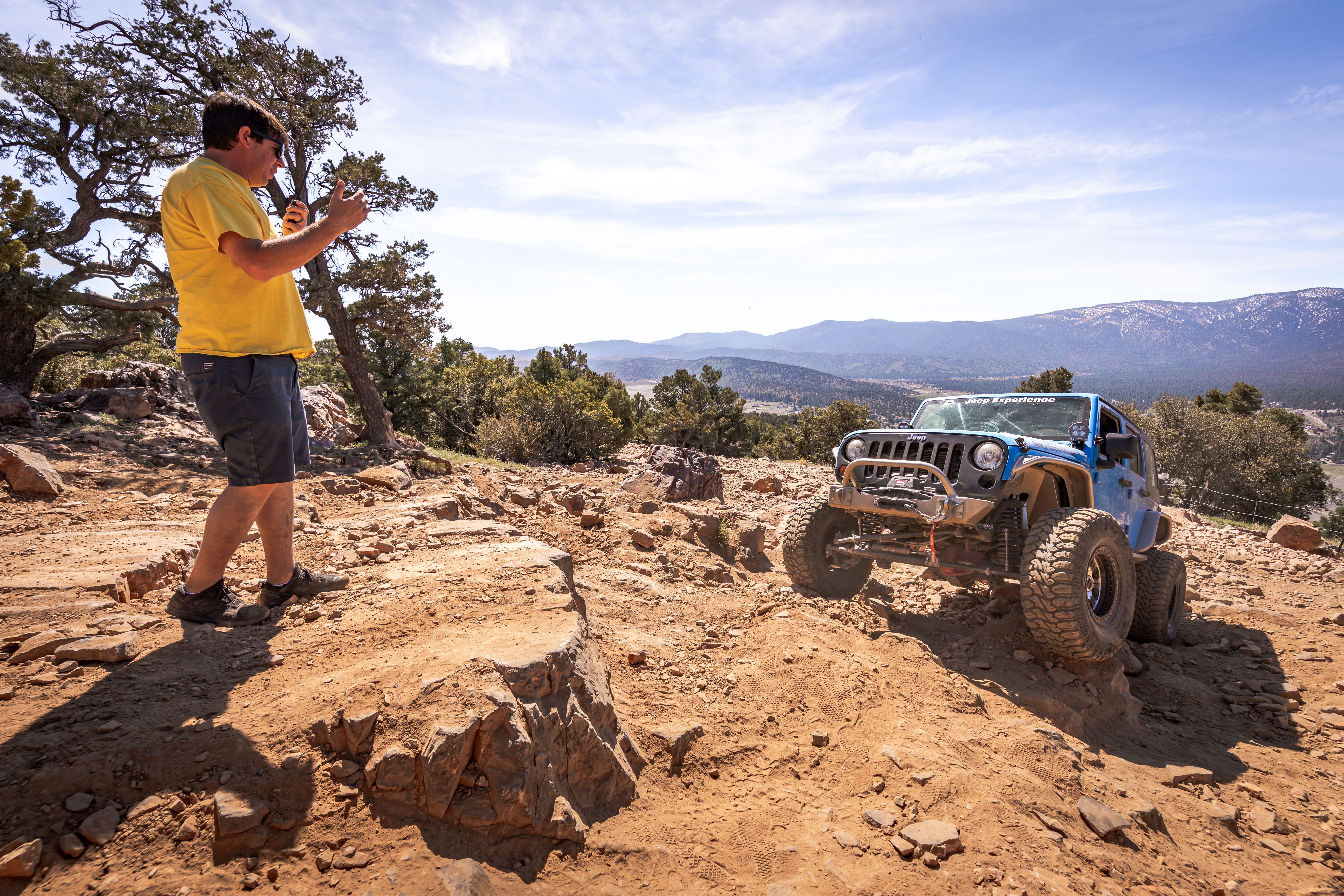 Guidiing up Summit Climb Jeep 2